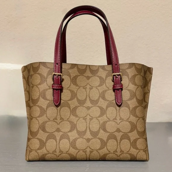 NWT Coach Mollie Women’s Tote, Small - Gold/Khaki Multi (CF334) - Picture 2 of 8